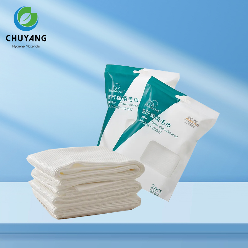 Disposable bath towel For Dry And Wet Use Hair face body Towel Travel sets towel OEM Quick Dry Nonwo