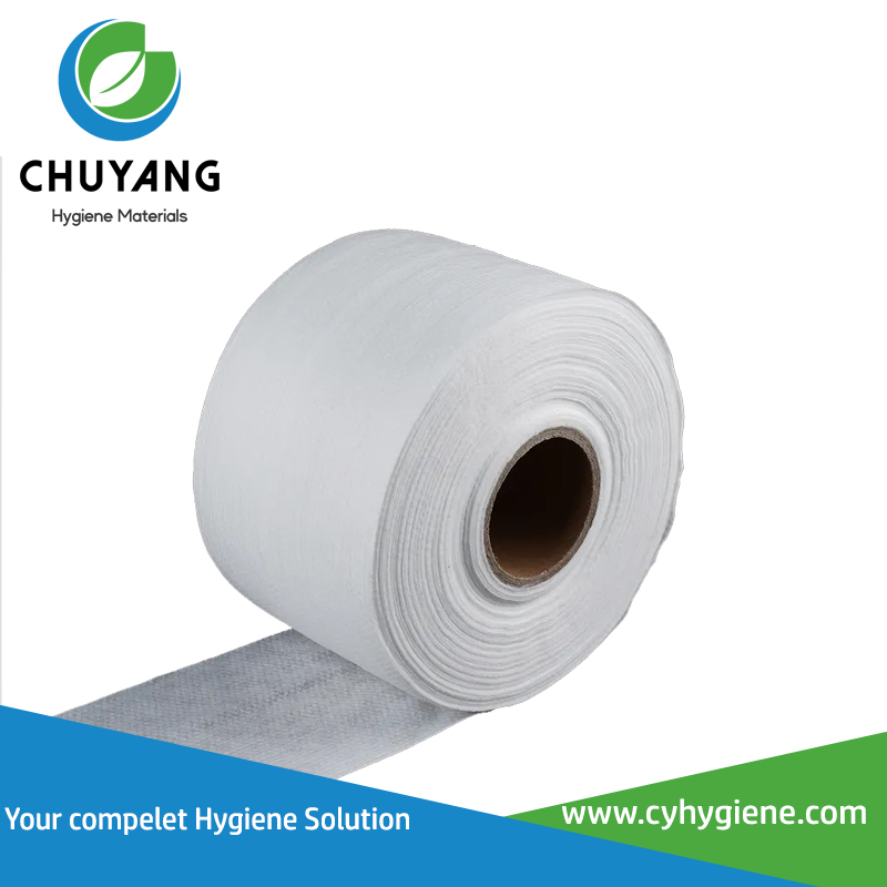 Eco-friendly Plain Style Spuanlce Nonwoven Fabric Jumbo Roll 35Gsm Wet Towel Raw Materials 