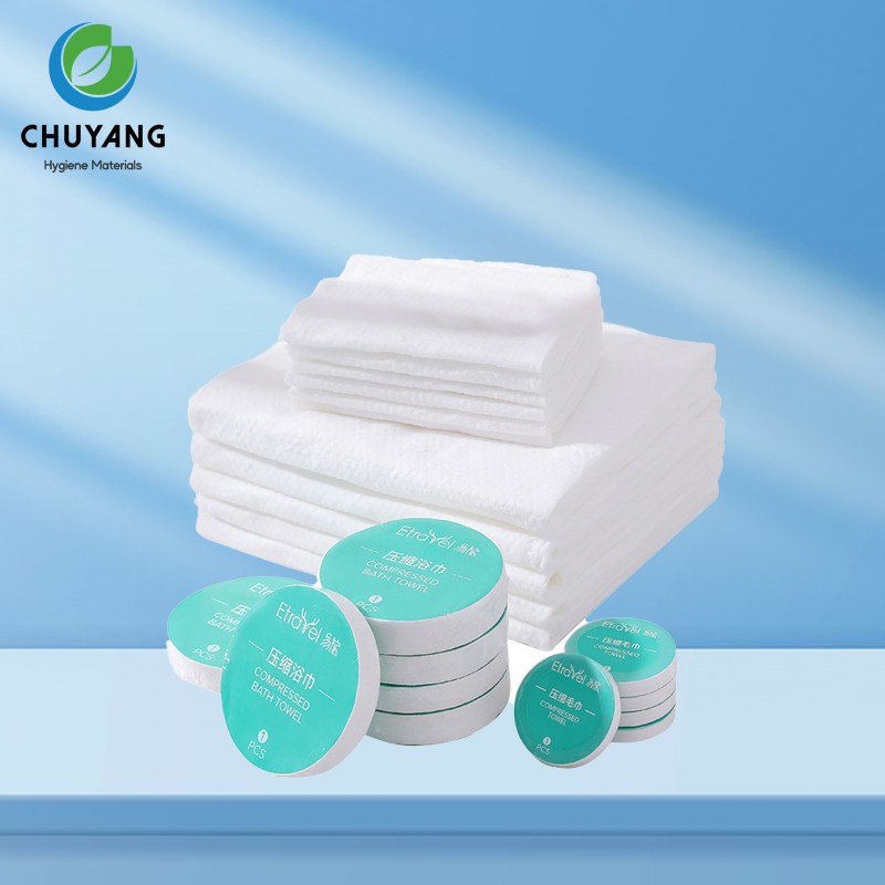 Portable travel individual wholesale customized disposable compressed towel tablet for hotel